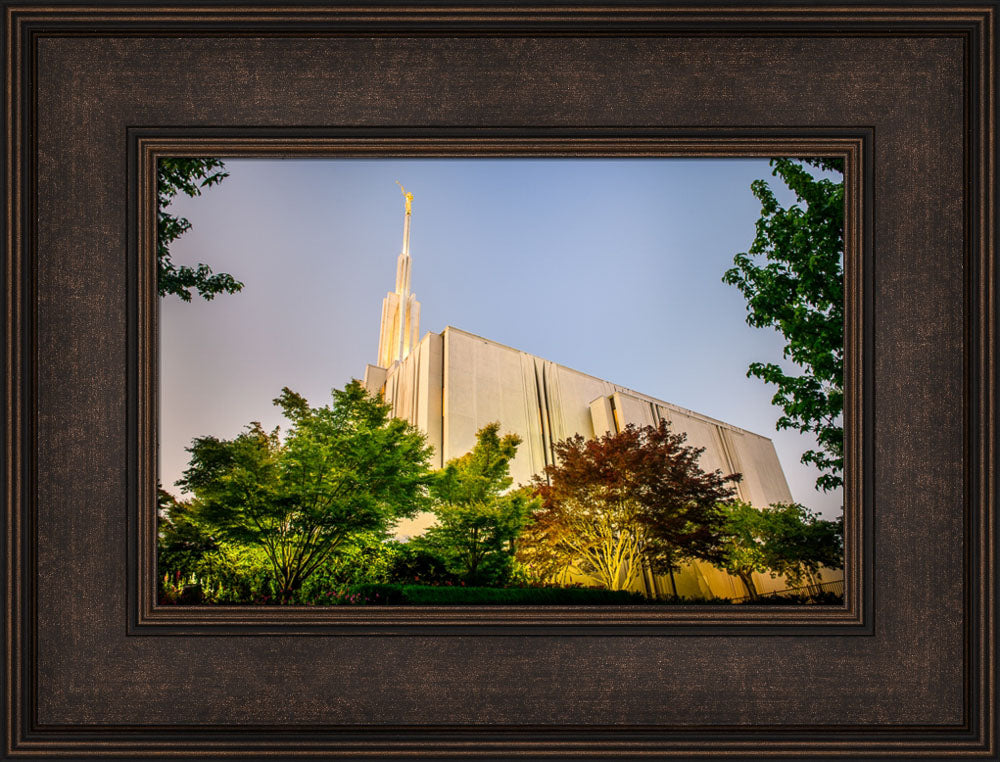 Seattle Temple - Sunset from the Side