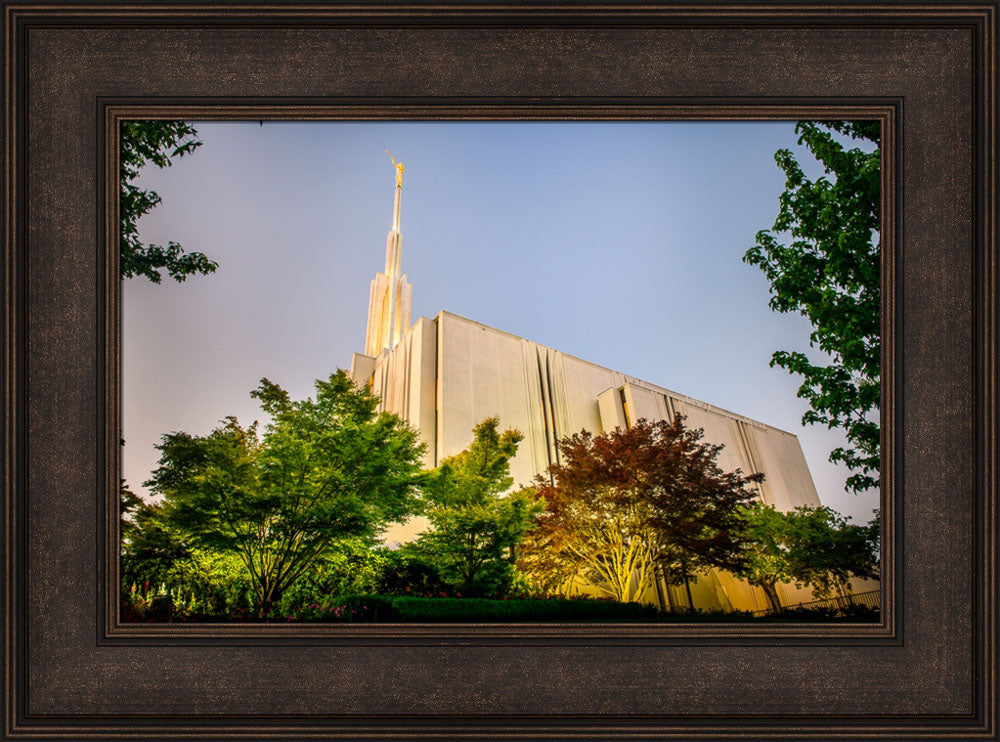 Seattle Temple - Sunset from the Side