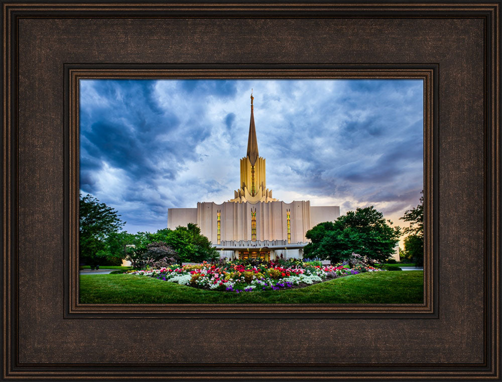 Jordan River Temple - Stormy Garden