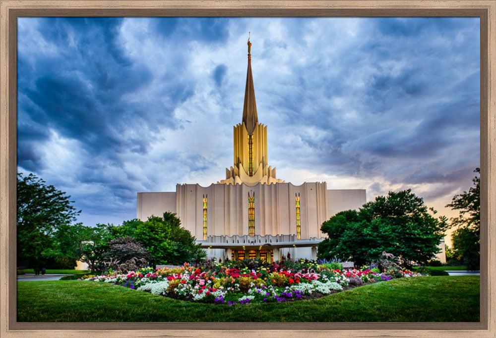 Jordan River Temple - Stormy Garden