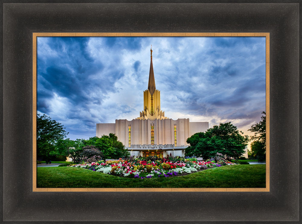 Jordan River Temple - Stormy Garden