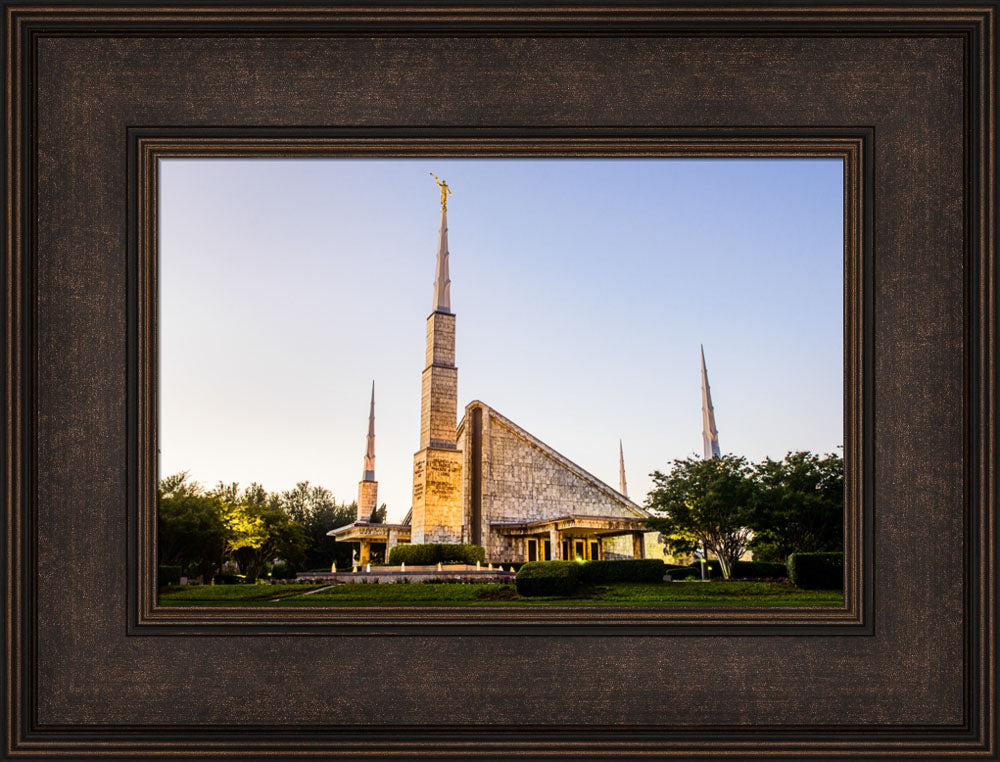 Dallas Temple - Lights at Dusk