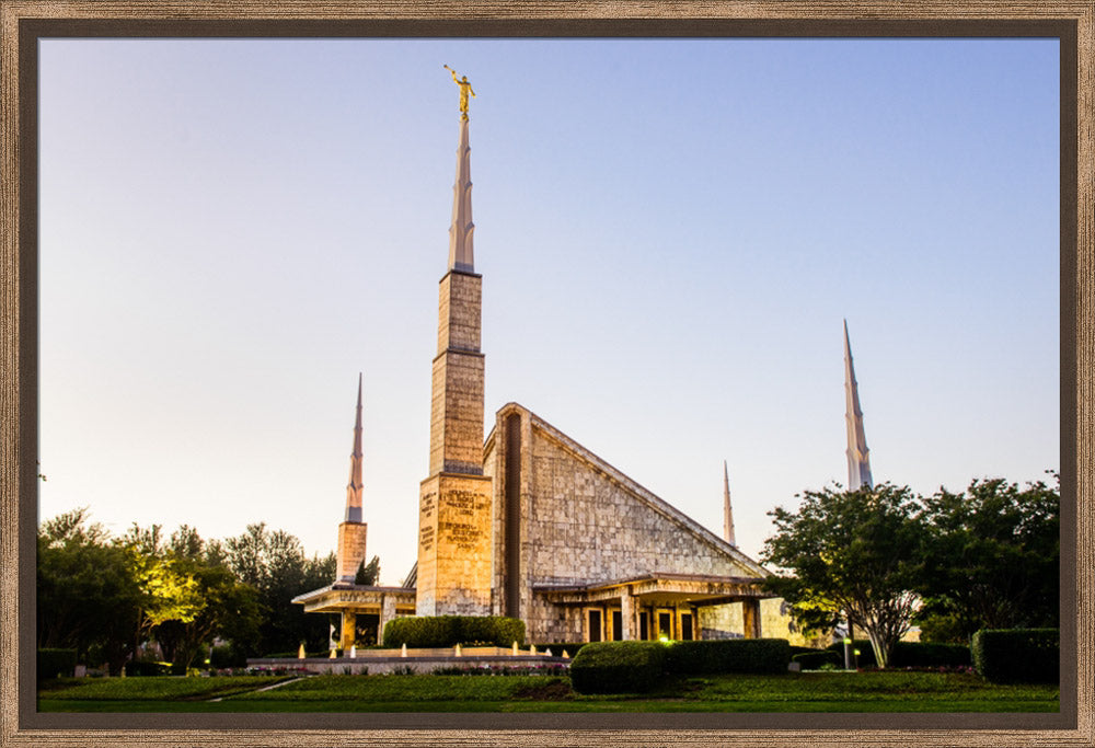 Dallas Temple - Lights at Dusk