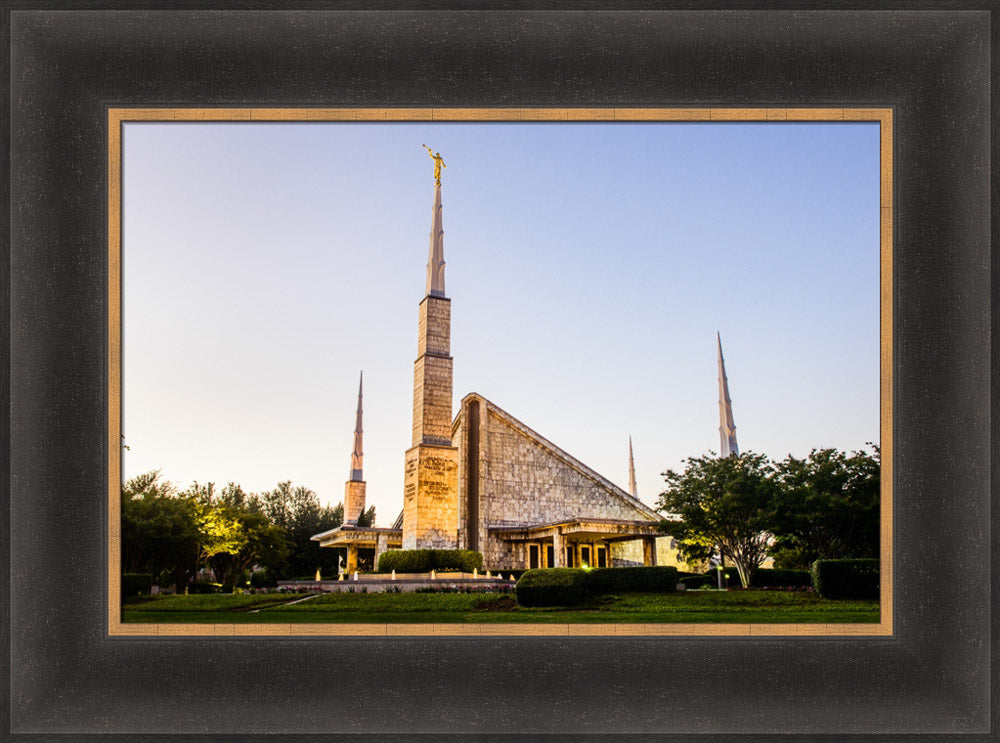 Dallas Temple - Lights at Dusk