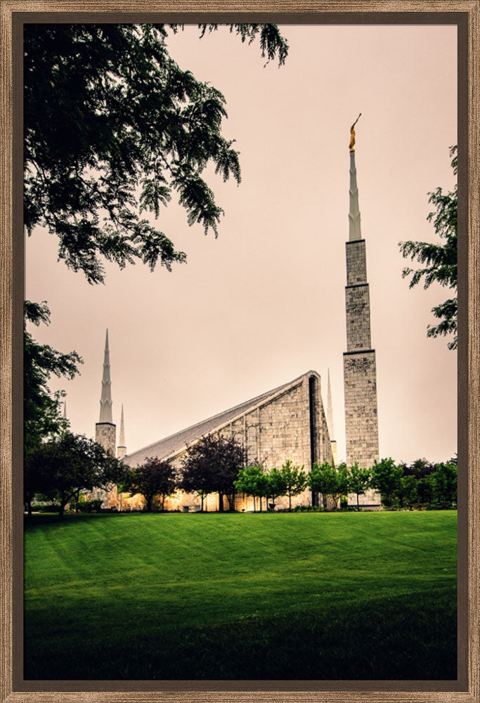 Chicago Temple - Cloudy Skies