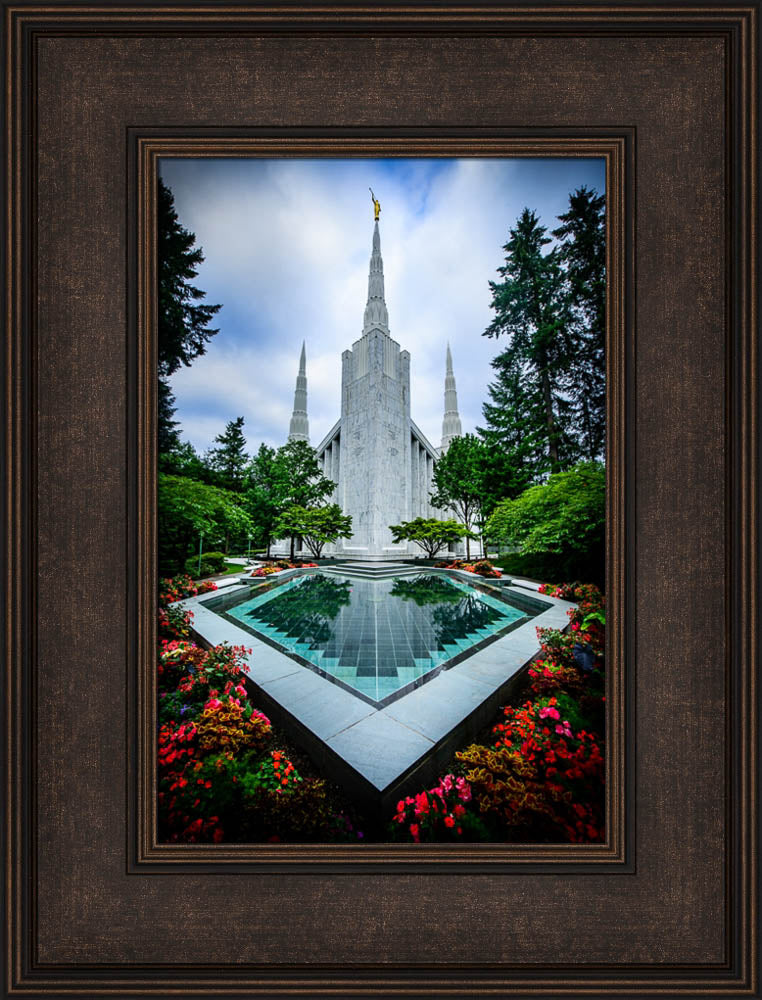 Portland Temple - Garden Reflection Pool