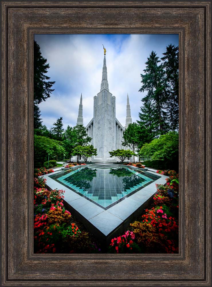 Portland Temple - Garden Reflection Pool