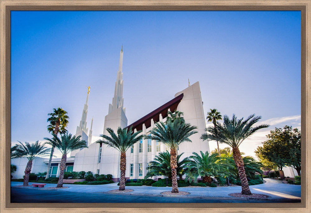 Las Vegas Temple - Blue Skies from the Front