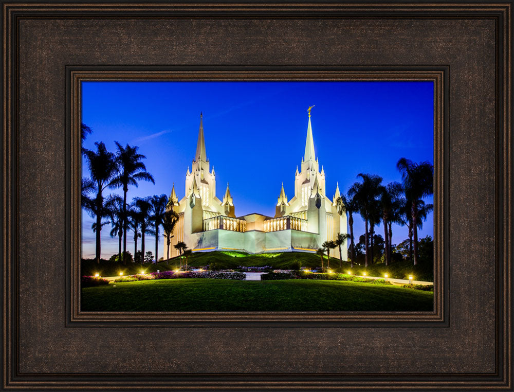 San Diego Temple - Lights on a Hill