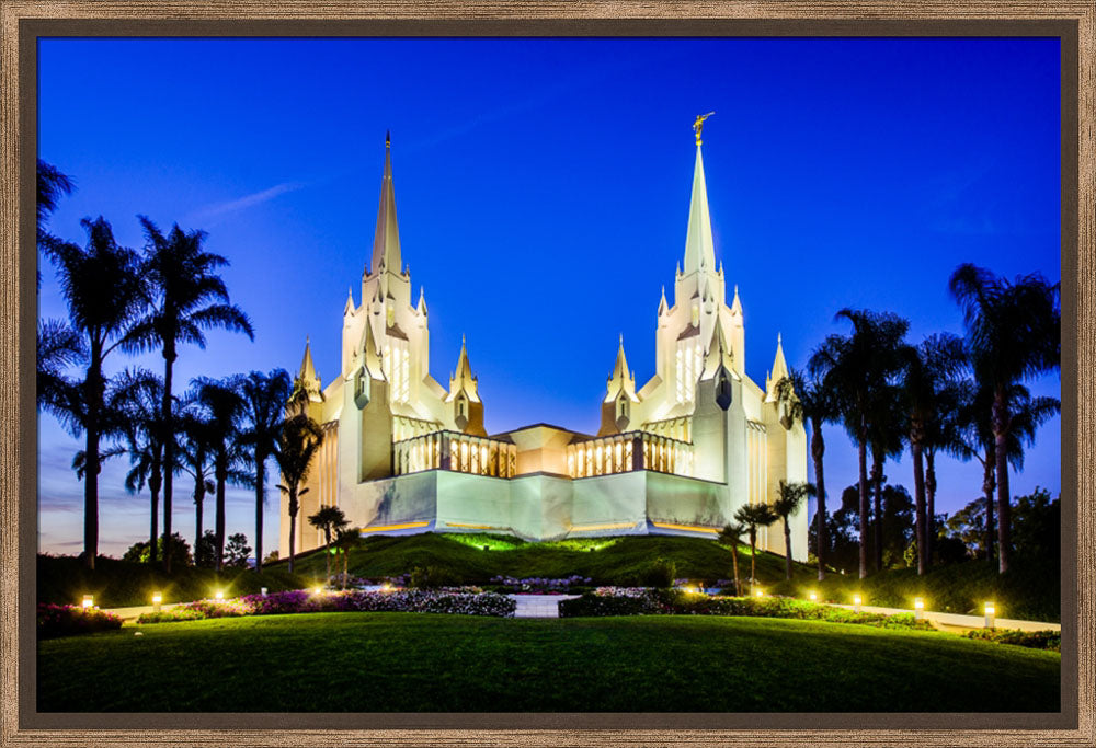 San Diego Temple - Lights on a Hill