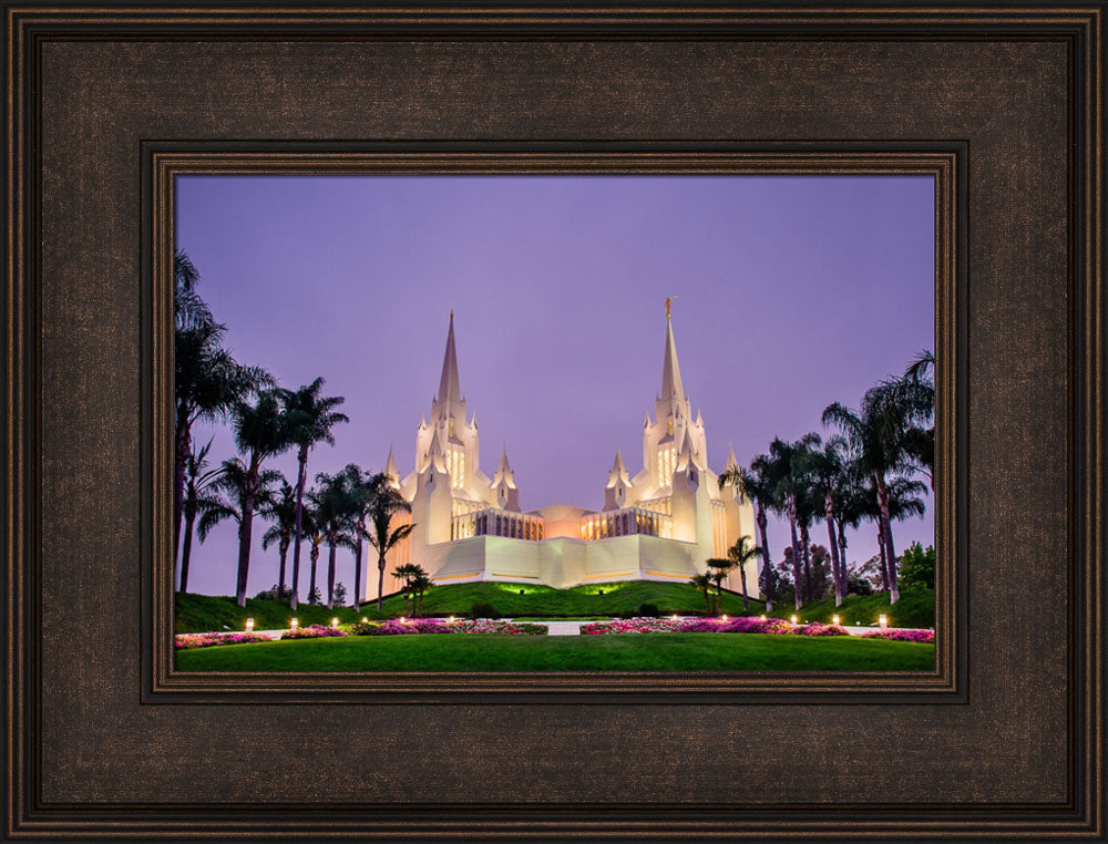 San Diego Temple - Morning in Purple