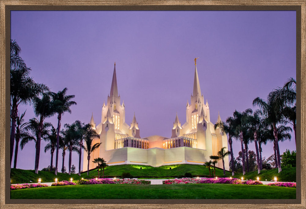 San Diego Temple - Morning in Purple