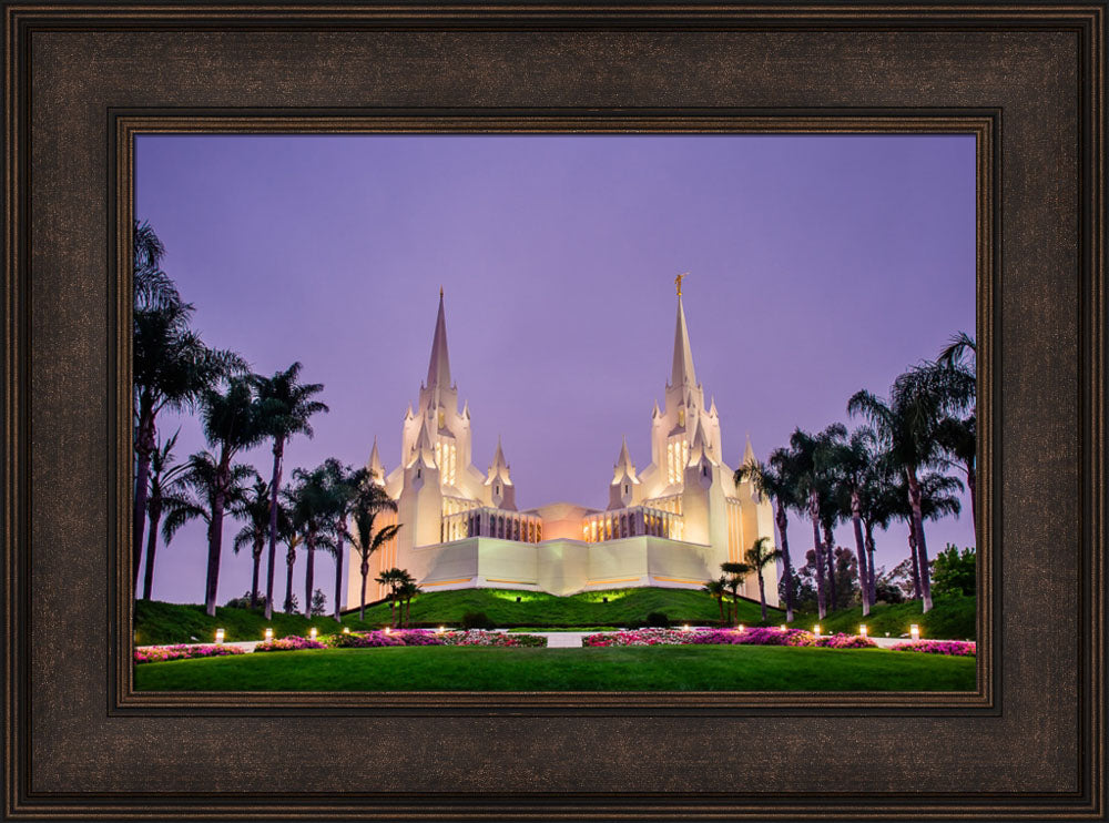 San Diego Temple - Morning in Purple