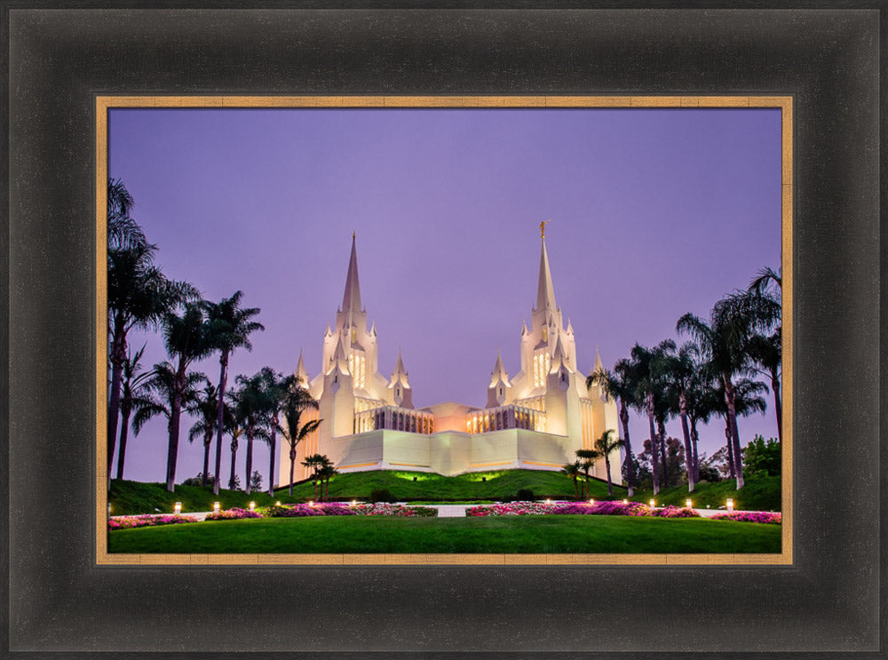 San Diego Temple - Morning in Purple