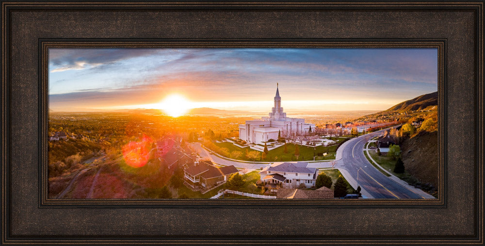 Bountiful Temple - Sunset Panorama