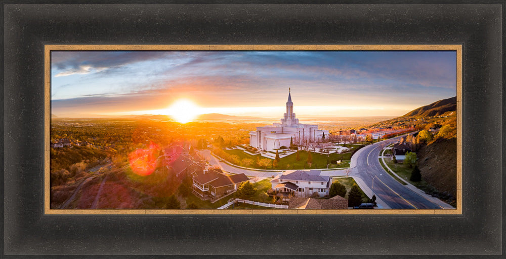 Bountiful Temple - Sunset Panorama