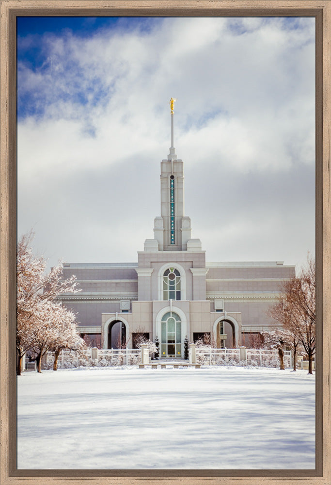 Mt Timpanogos Temple - Snowy White