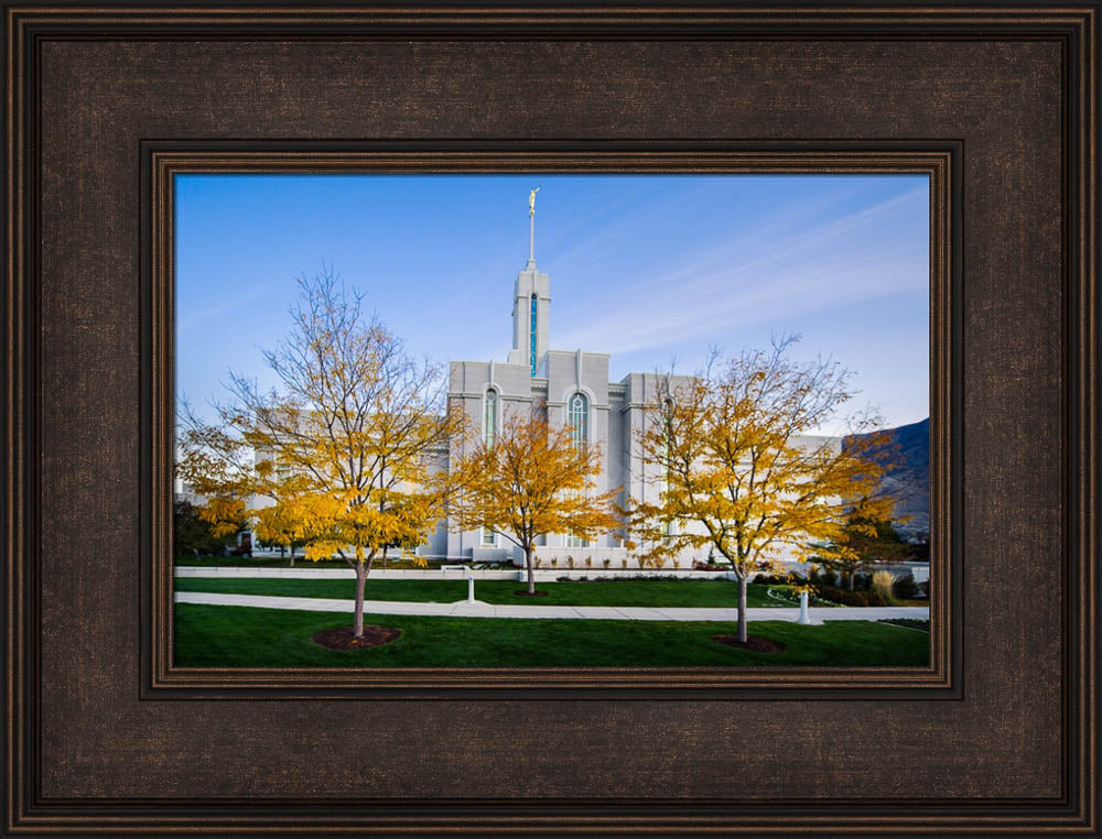 Mt Timpanogos Temple - Fall Trees