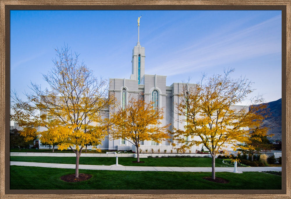Mt Timpanogos Temple - Fall Trees