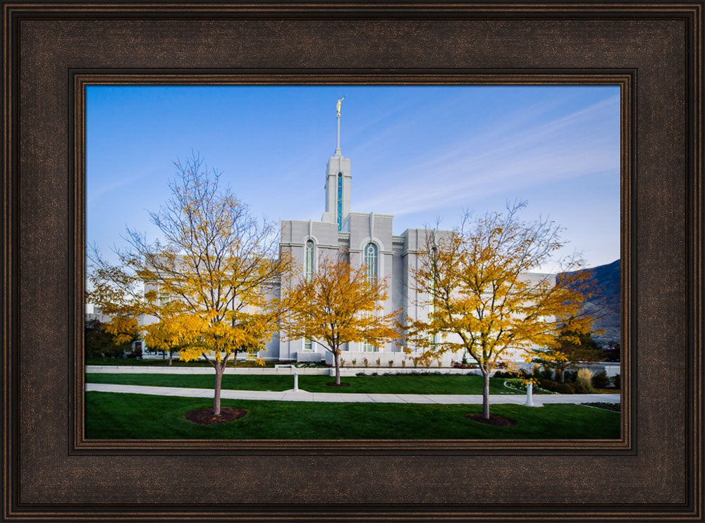 Mt Timpanogos Temple - Fall Trees