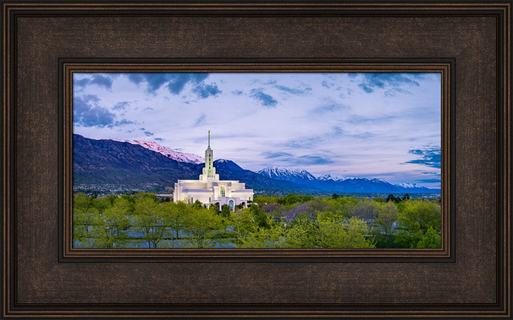 Mt Timpanogos Temple - Evening Lights
