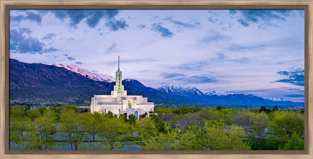 Mt Timpanogos Temple - Evening Lights