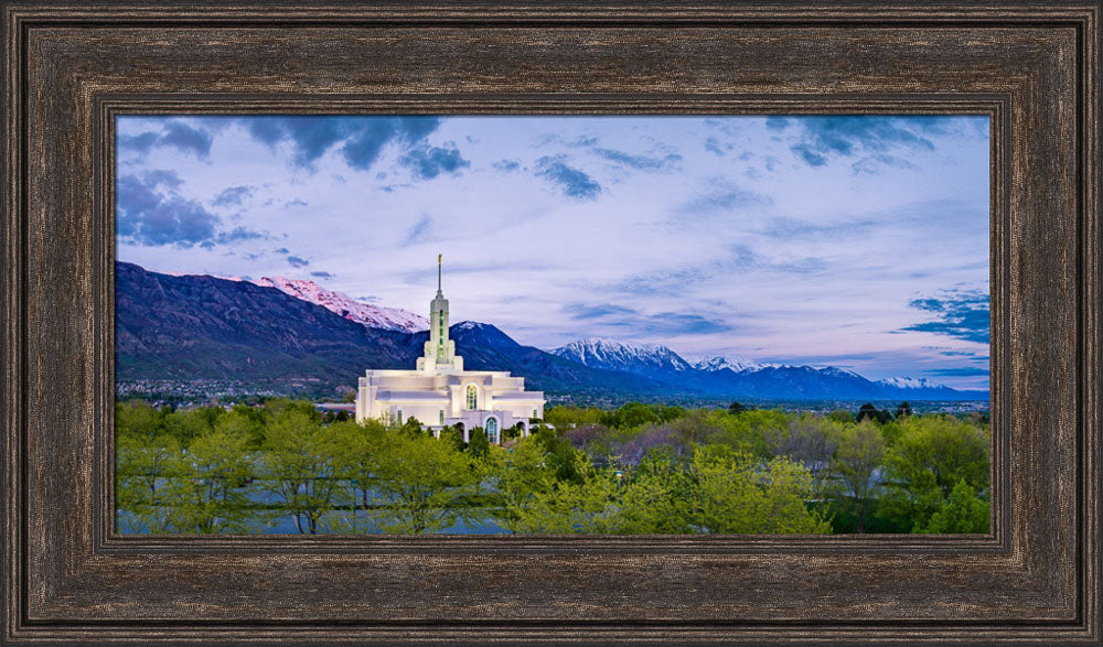 Mt Timpanogos Temple - Evening Lights