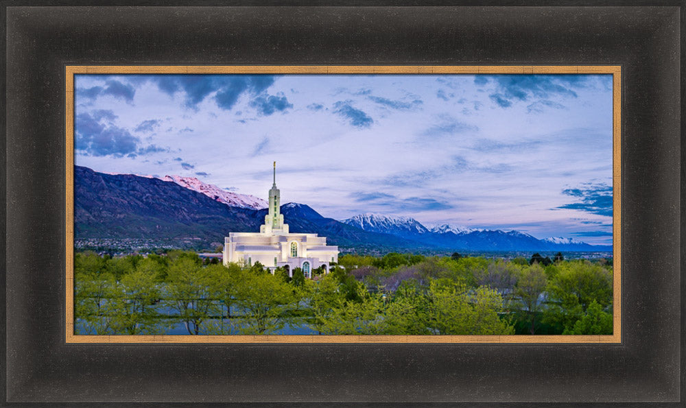 Mt Timpanogos Temple - Evening Lights