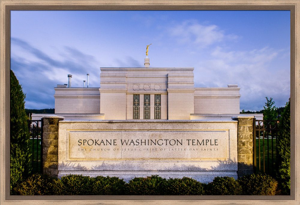 Spokane Temple - Sign