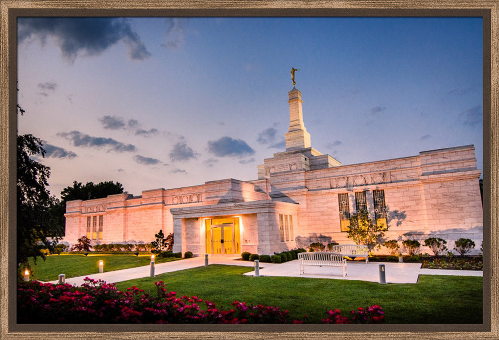 Columbus Temple - Evening Shadows