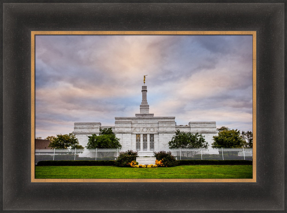Columbus Temple - Sign in Garden