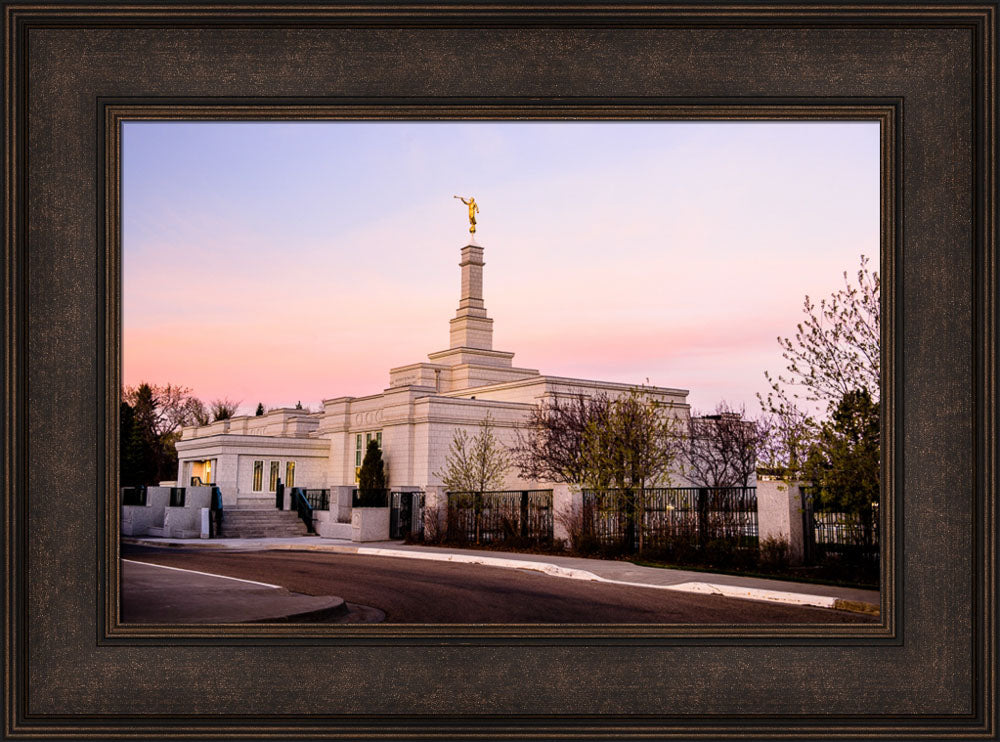Edmonton Temple - Sunset Corner