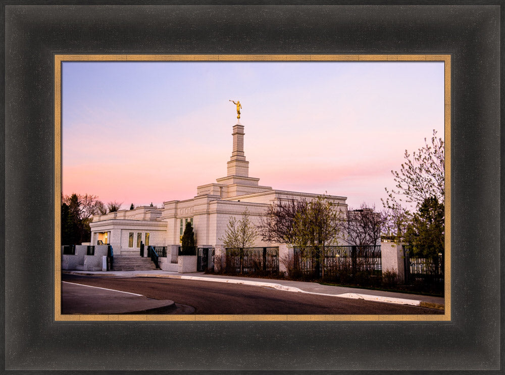 Edmonton Temple - Sunset Corner