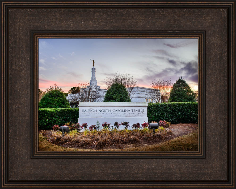 Raleigh Temple - Sunset Sign
