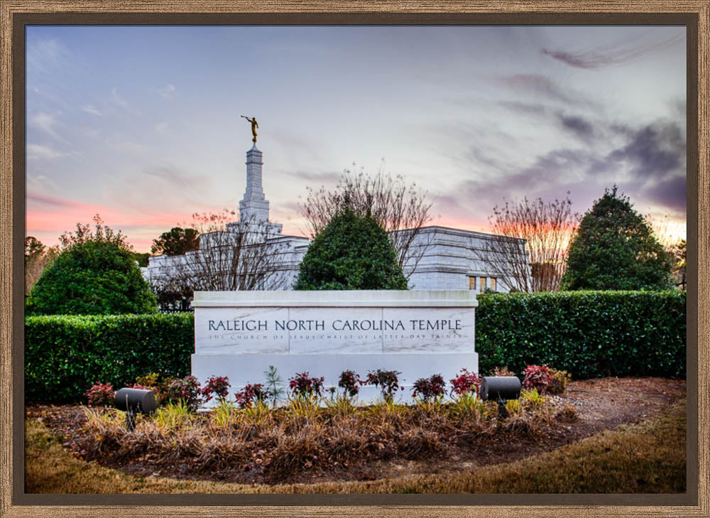 Raleigh Temple - Sunset Sign