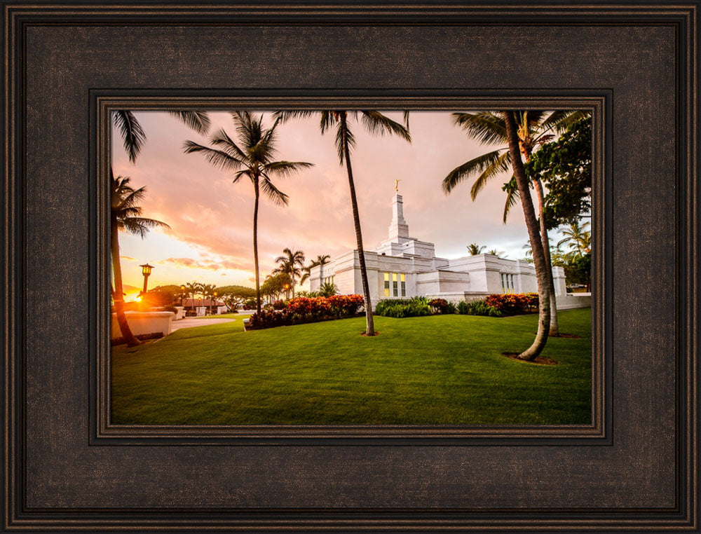 Kona Temple - Orange Sunset