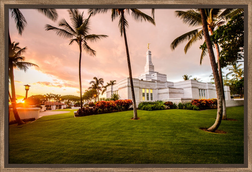 Kona Temple - Orange Sunset