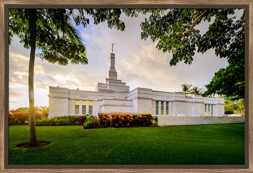 Kona Temple - Bushes on the Side