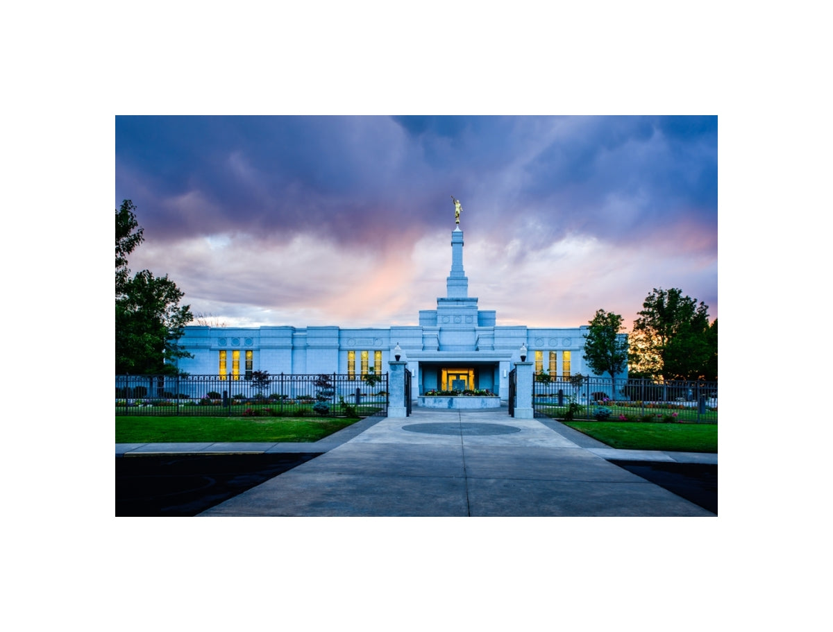 Medford Temple - Sunset