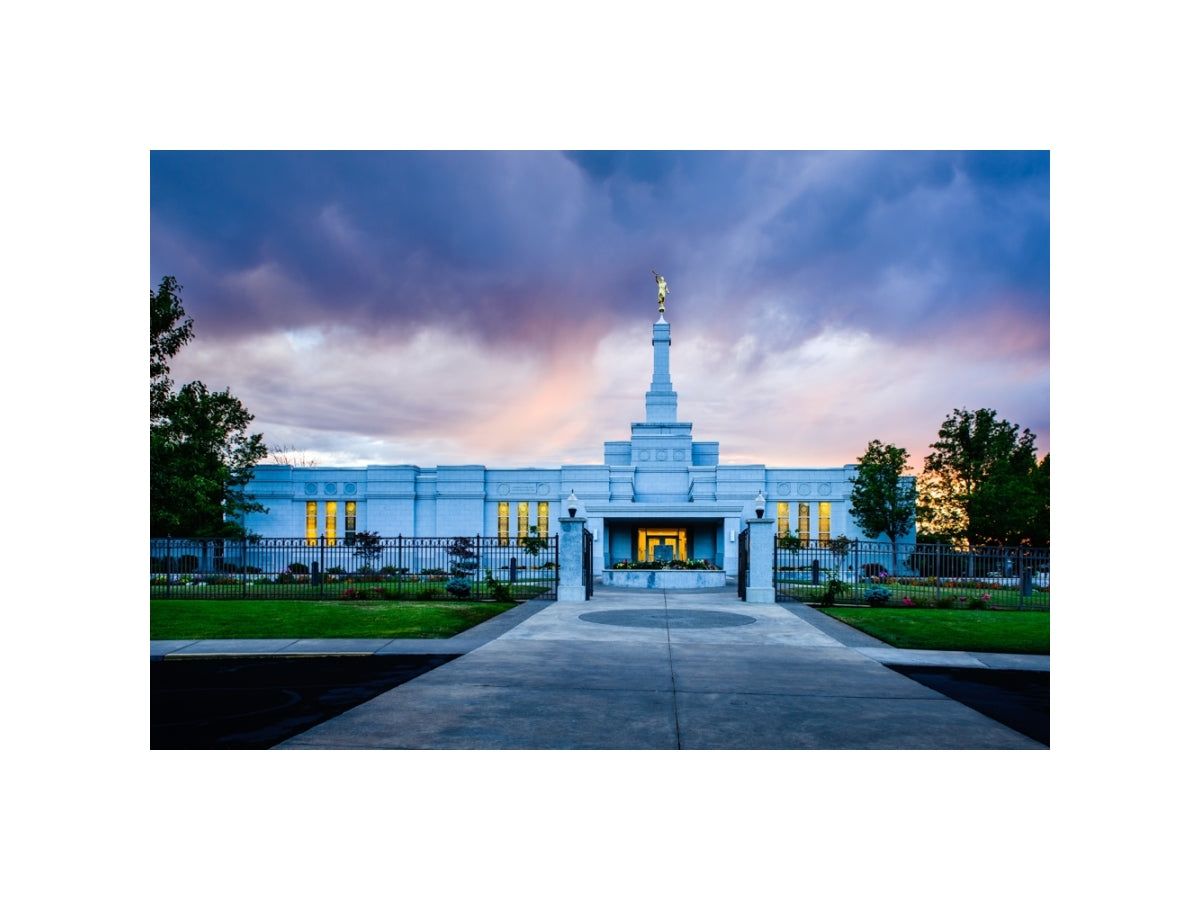 Medford Temple - Sunset