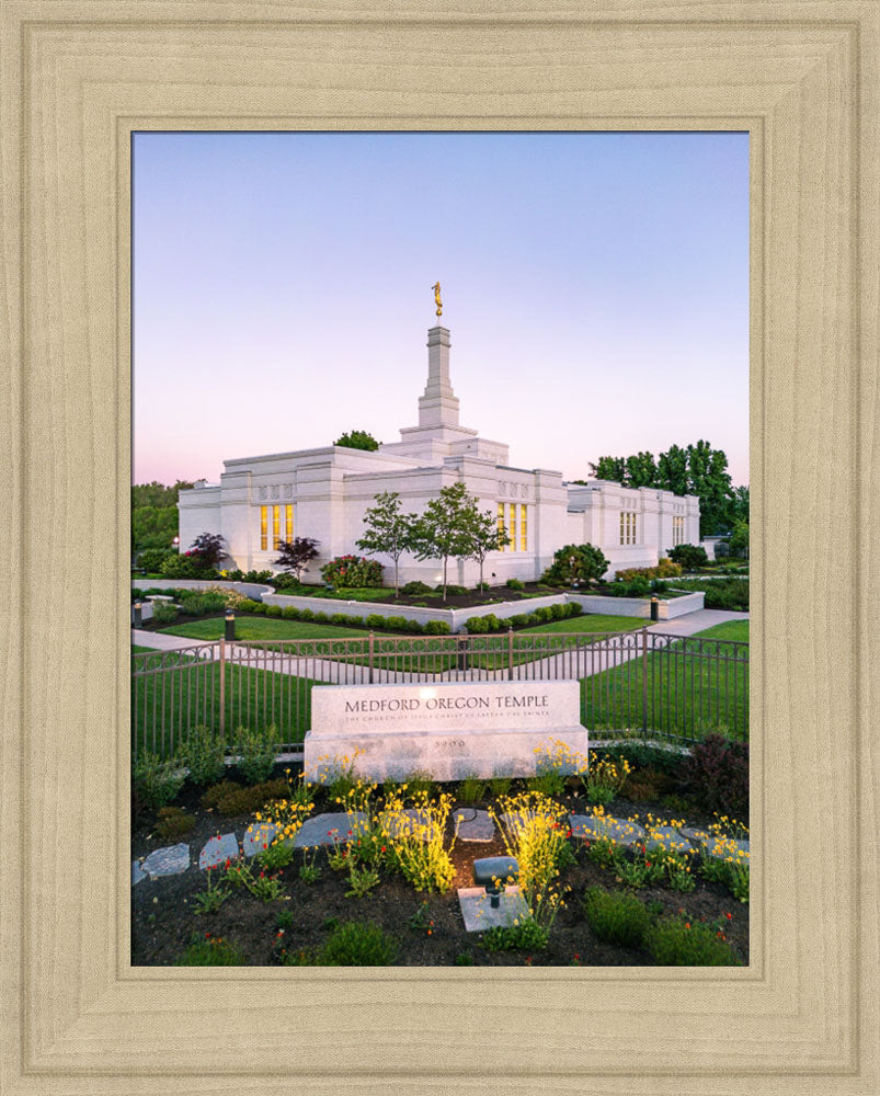 Medford Oregon Temple - Garden Sign