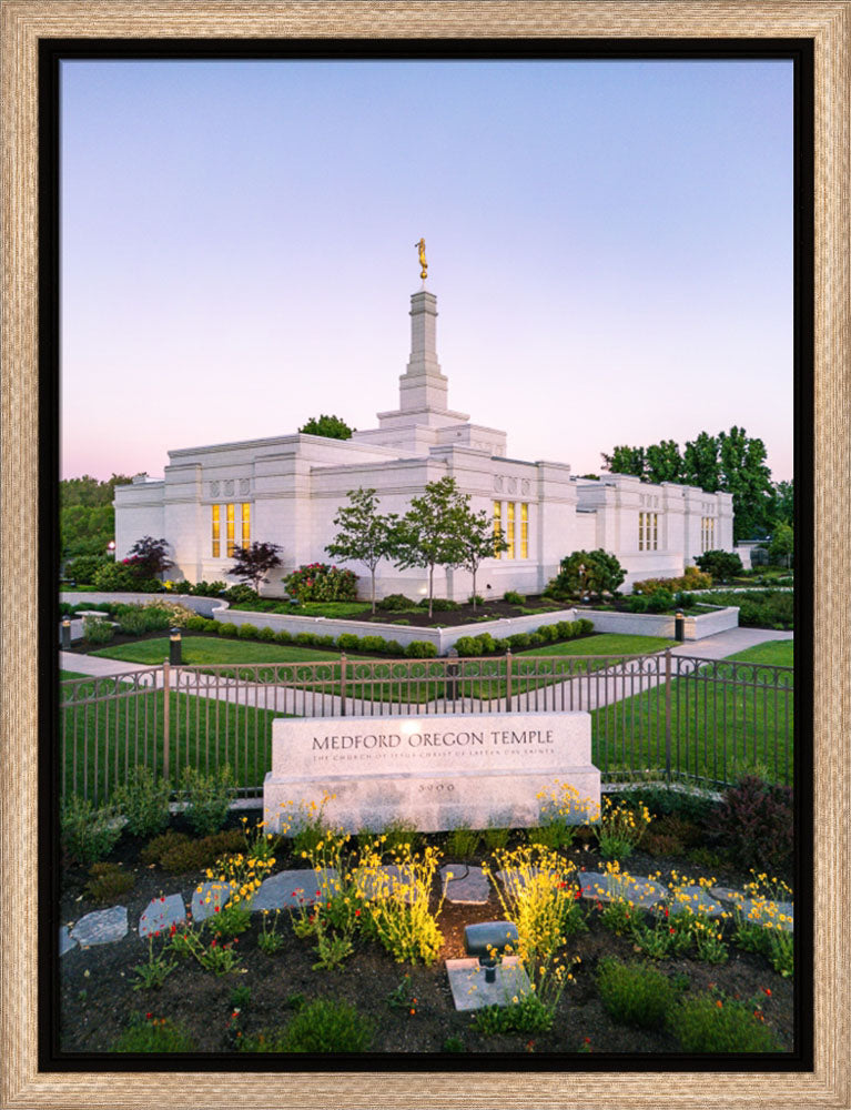 Medford Oregon Temple - Garden Sign