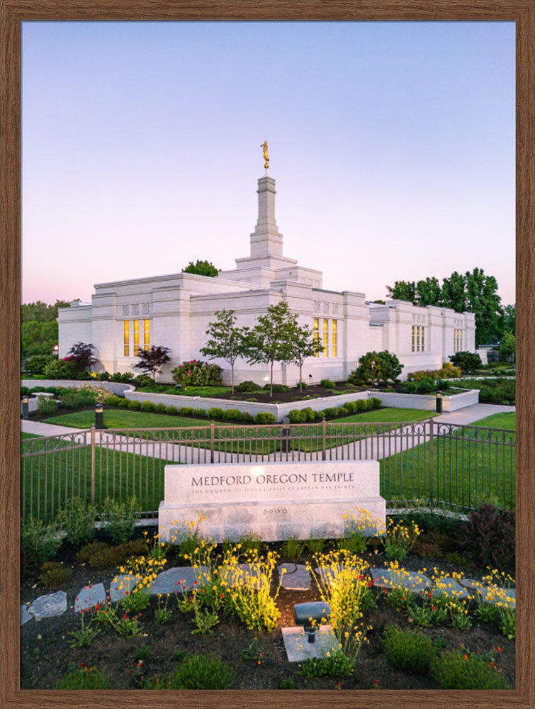 Medford Oregon Temple - Garden Sign