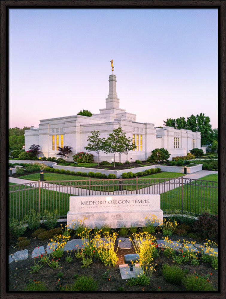 Medford Oregon Temple - Garden Sign