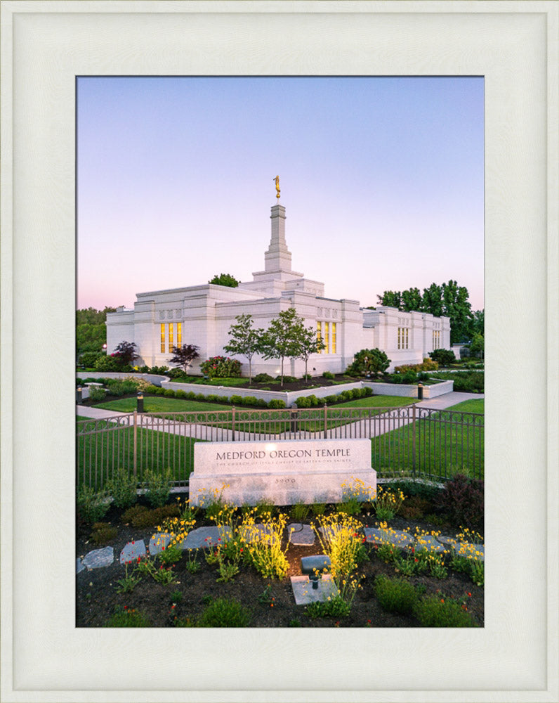 Medford Oregon Temple - Garden Sign