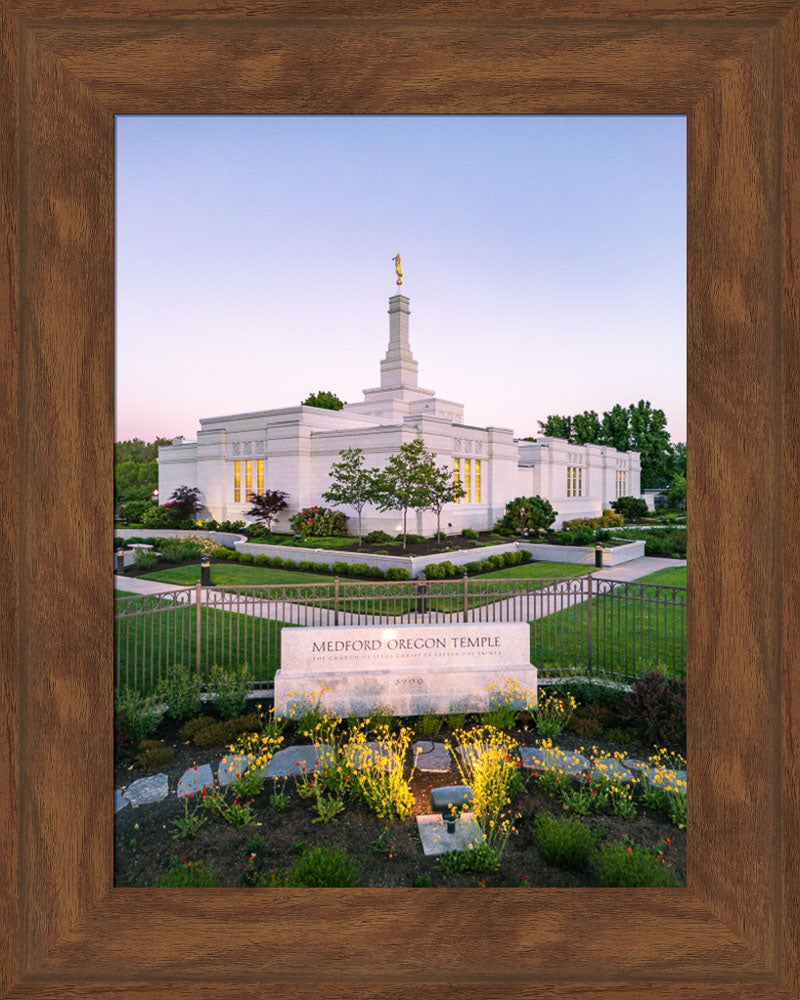Medford Oregon Temple - Garden Sign