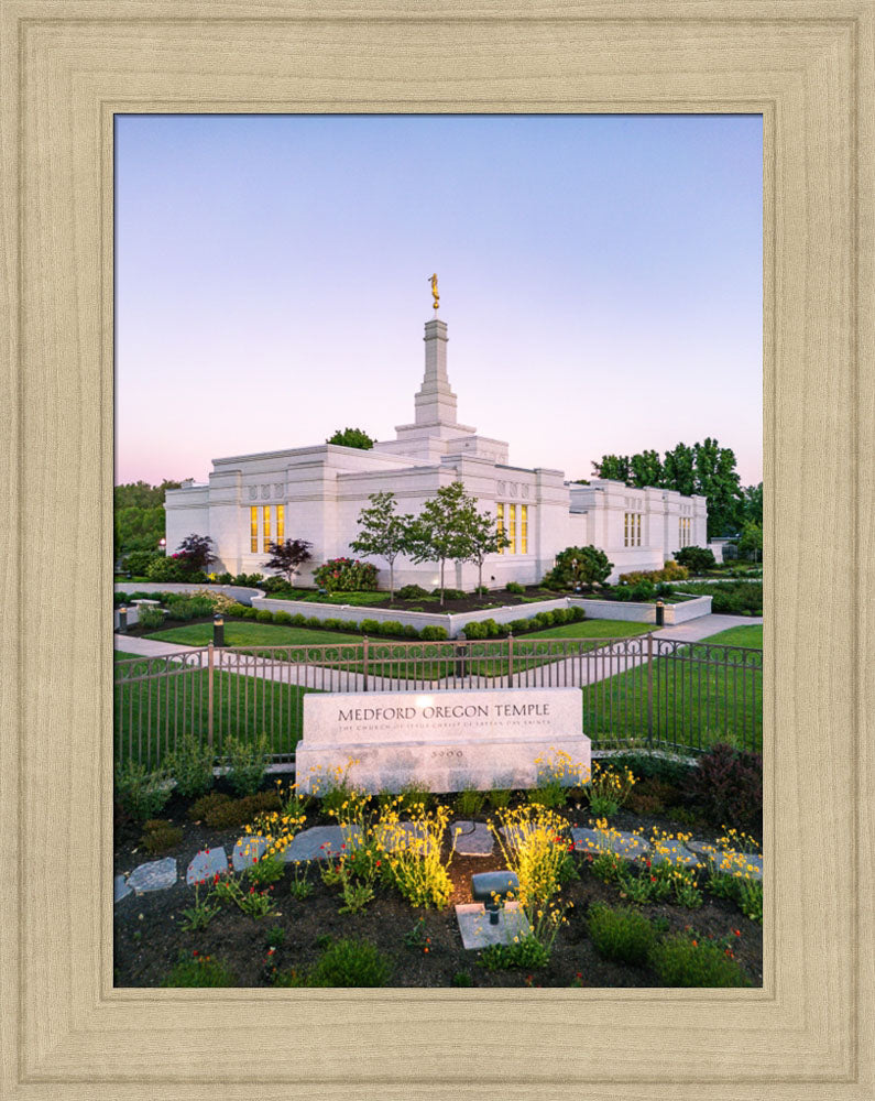 Medford Oregon Temple - Garden Sign