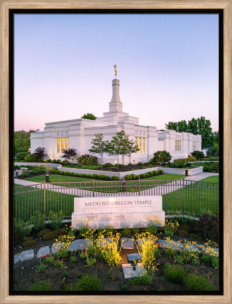 Medford Oregon Temple - Garden Sign