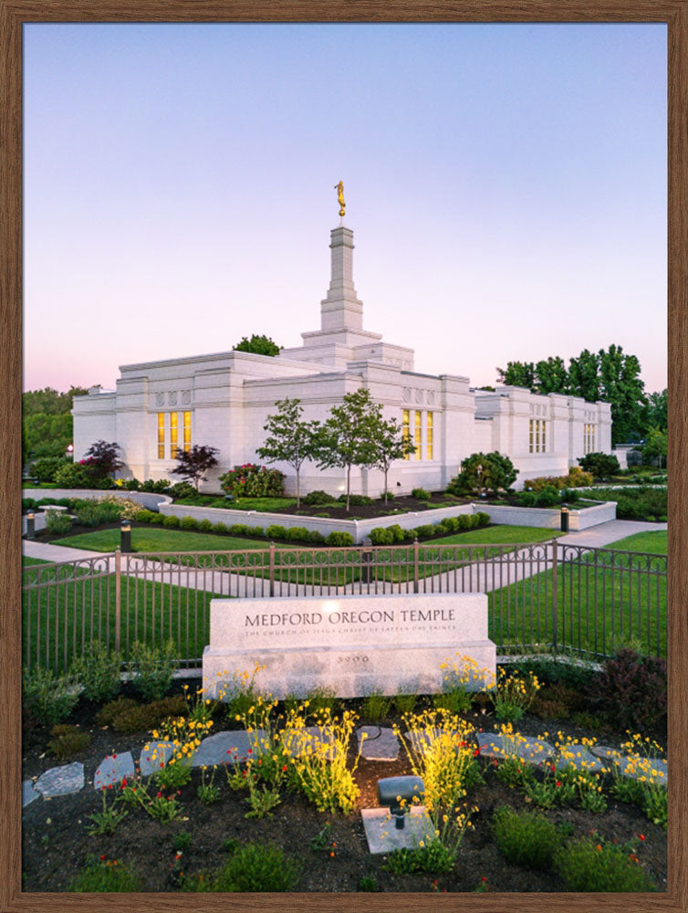 Medford Oregon Temple - Garden Sign