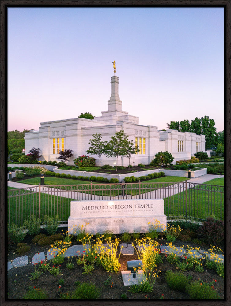 Medford Oregon Temple - Garden Sign